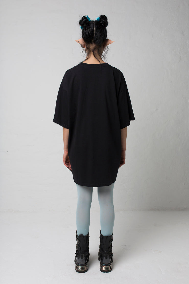 fashion brand BONDY photoshoot showcasing handmade CORA black and blue 100% cotton 90&