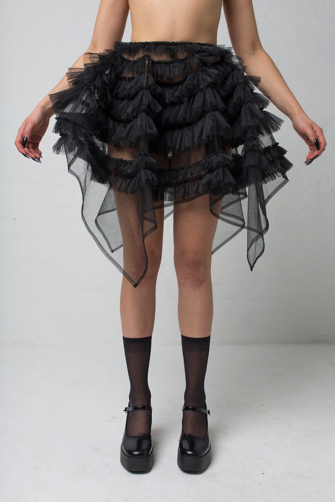 NERA black tulle skirt – BONDY