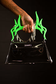 ZENAYA Bag black/ green - last SAMPLE -